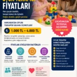 ankara oyun terapisi fiyatları 2026