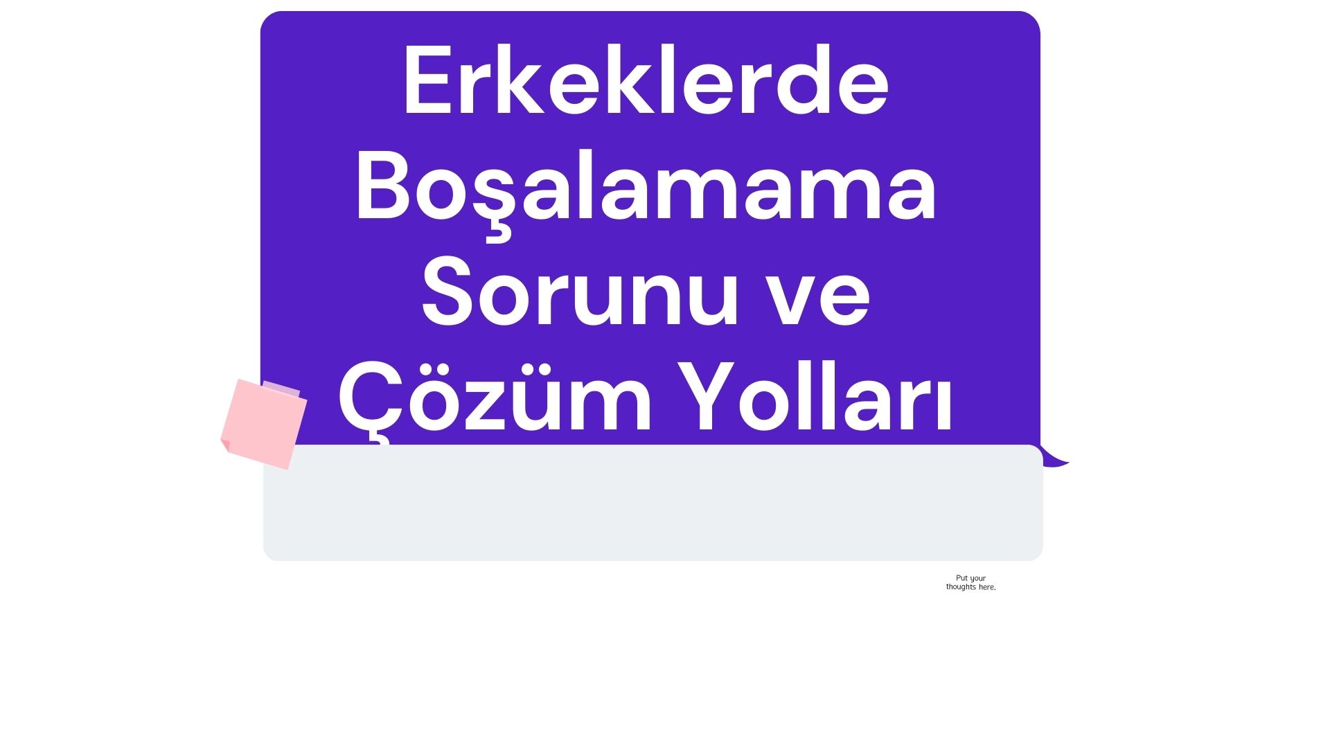 Erkeklerde Boşalamama Sorunu ve Çözüm Yolları