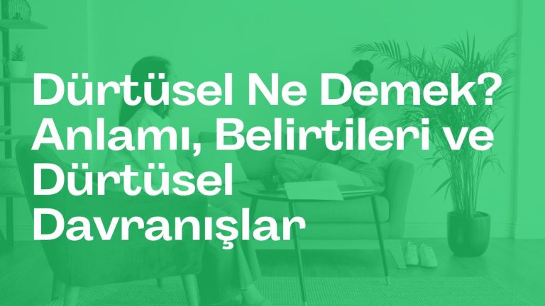Dürtüsel Ne Demek? Anlamı, Belirtileri ve Dürtüsel Davranışlar