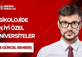 Psikolojide En İyi Özel Üniversiteler