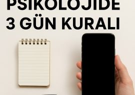 psikolojide 3 günlük kuralı