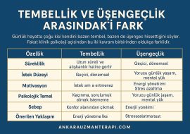 tembellik ve üsengeclik arasindaki fark