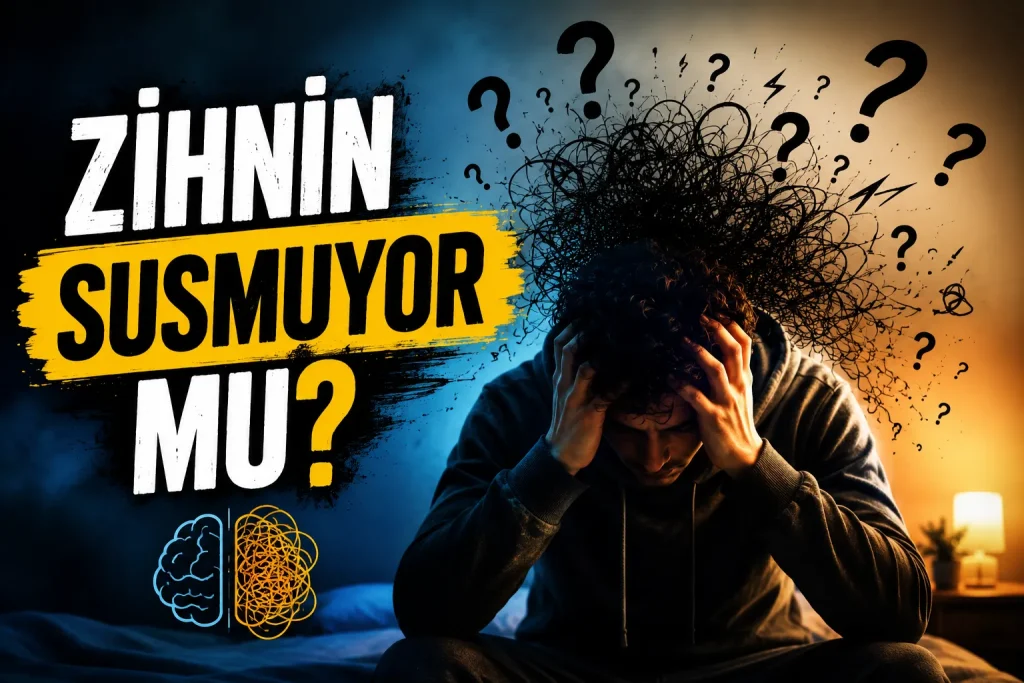 Overthinking yaşayan kişinin zihinsel yorgunluk hissi