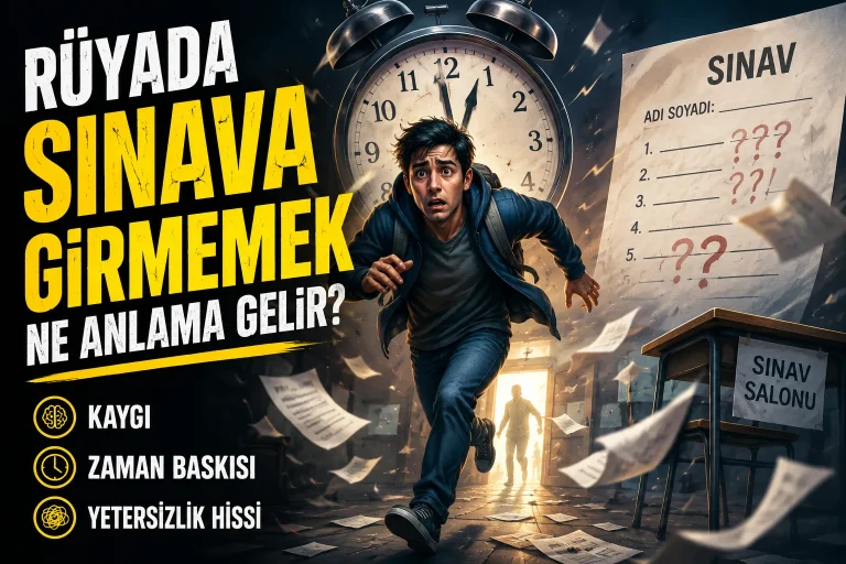 Rüyada sınava girmemek ne anlama gelir