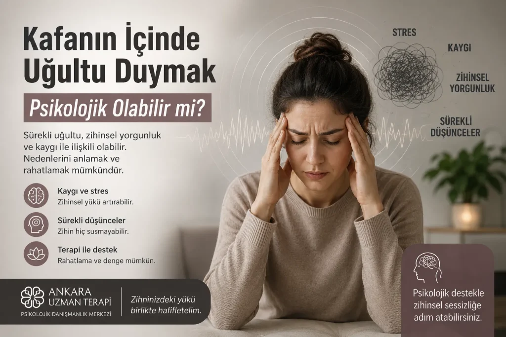kafanın içinde uğultu duymak psikolojik mi ?