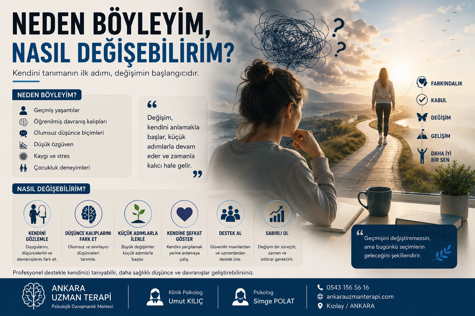 neden böyleyim nasıl değişebilirim ankara psikolog